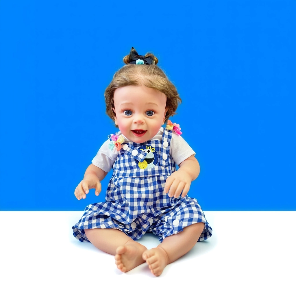 Ava 22 Inch Realistic Newborn Baby Doll, Soft Lifelike Reborn Doll Gift for Kids