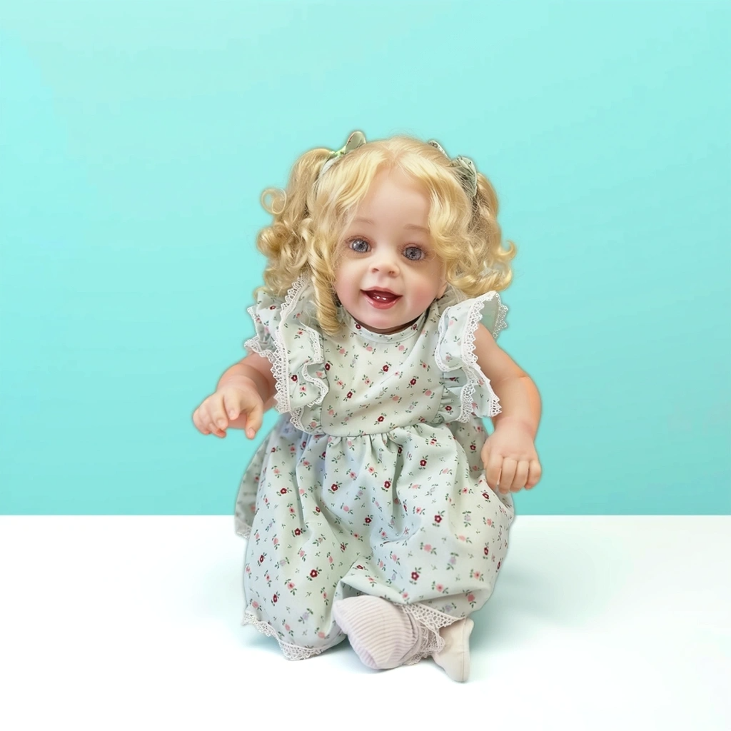 Ava 22 Inch Realistic Newborn Baby Doll, Soft Lifelike Reborn Doll Gift for Kids