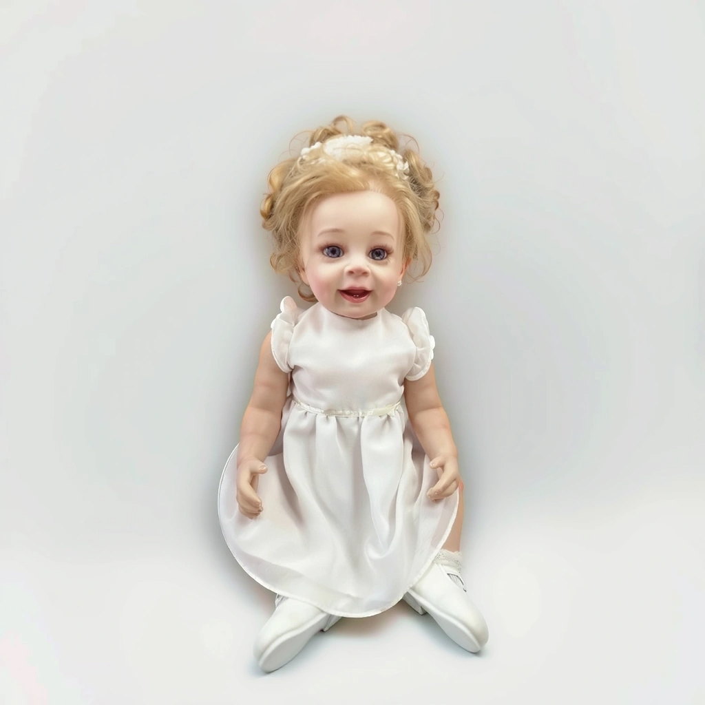 Ava 22 Inch Realistic Newborn Baby Doll, Soft Lifelike Reborn Doll Gift for Kids