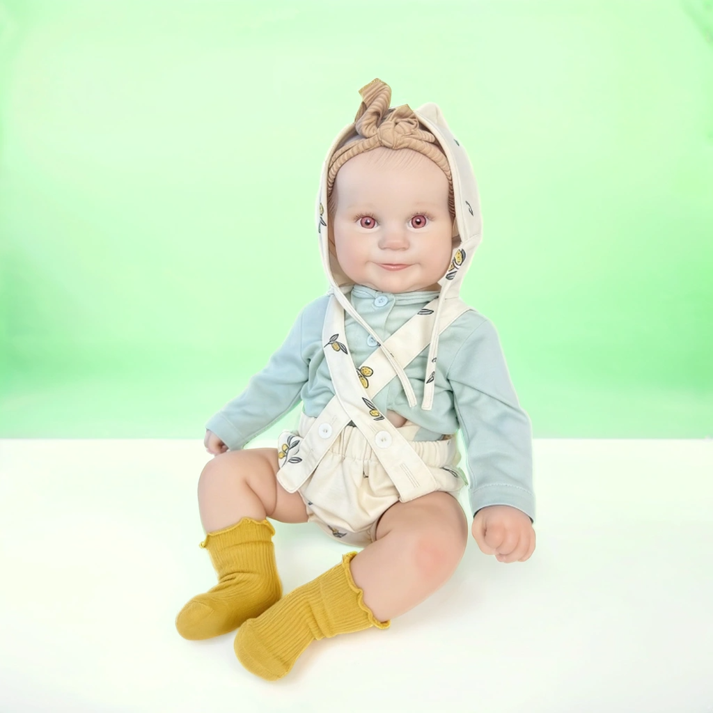 24 Inch Lifelike Baby Doll Emma, Soft Reborn Doll Warm Companion Toy