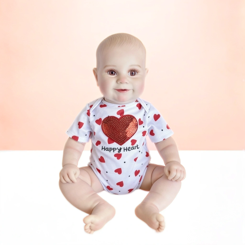 24 Inch Lifelike Baby Doll Emma, Soft Reborn Doll Warm Companion Toy