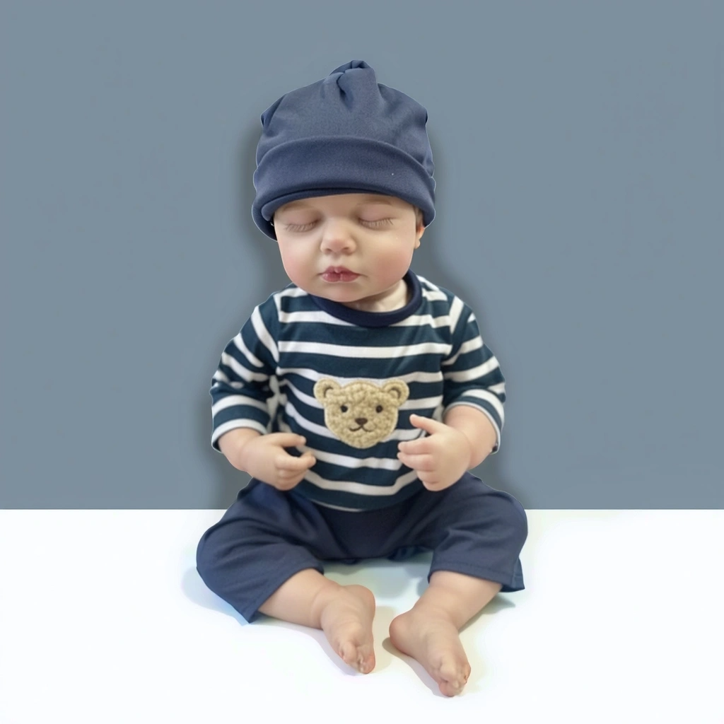 Nora 18 Inch Realistic Newborn Doll, Skin-Friendly Poseable Comfort Gift for Kids