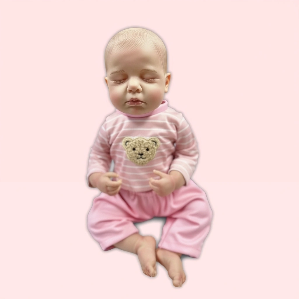 Nora 18 Inch Realistic Newborn Doll, Skin-Friendly Poseable Comfort Gift for Kids