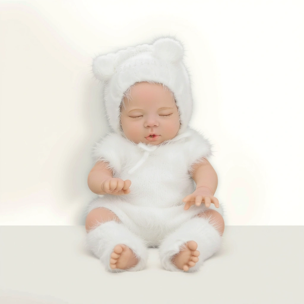 Cherry Cute Sleeping Reborn Doll, Real Touch Newborn Toy, Gift & Collectible Doll