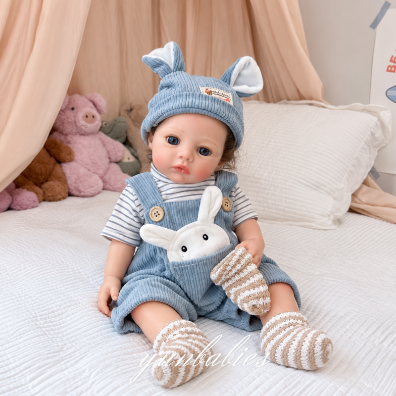 Ann realistic sleeping silicone reborn baby doll image