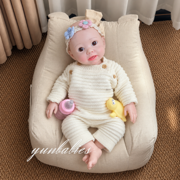 Coco 18-inch full silicone reborn baby doll – sleeping