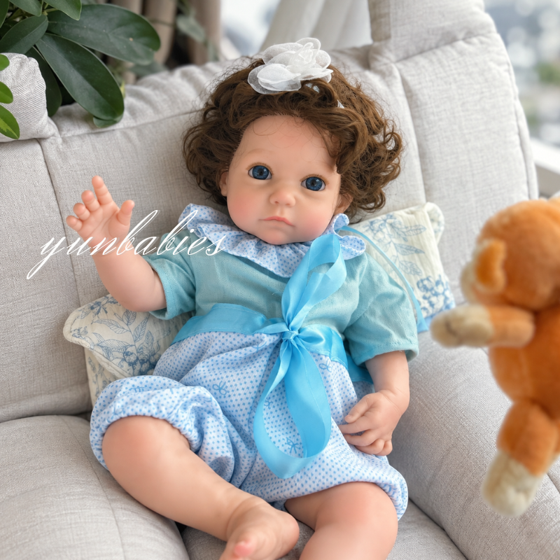 Nana 18-inch platinum silicone reborn doll image