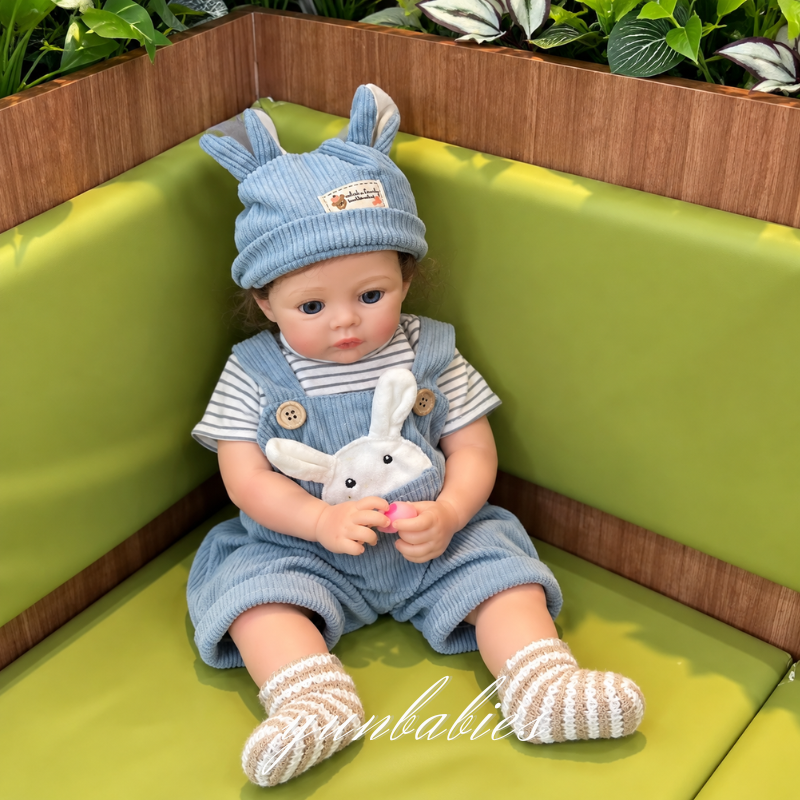 Ann 18-inch platinum silicone reborn doll image