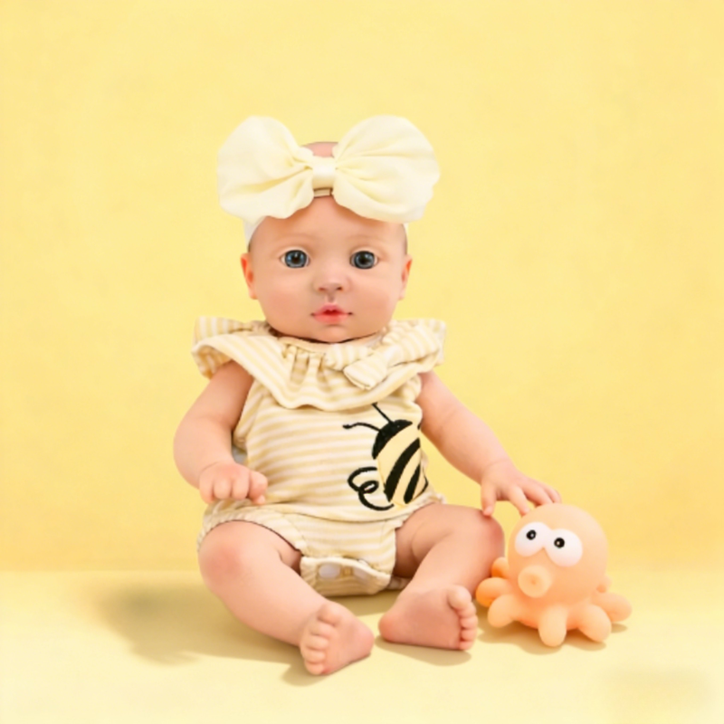 Bella Cute Sleeping Reborn Doll, Real Touch Newborn Toy, Gift & Collectible Doll