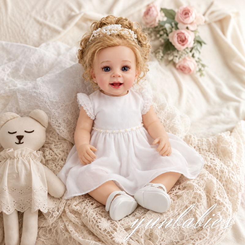 Ava 22-inch vinyl reborn baby doll product photo