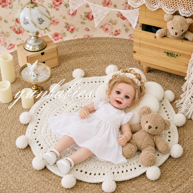 Ava 22-inch vinyl reborn baby doll lifestyle photo