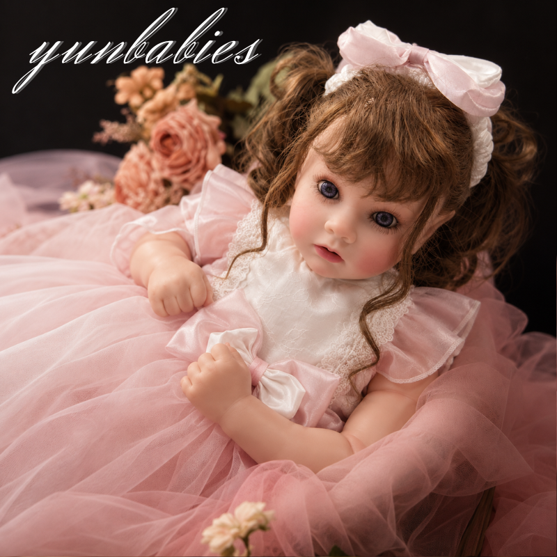 Chloe realistic 22-inch cloth body reborn baby doll image