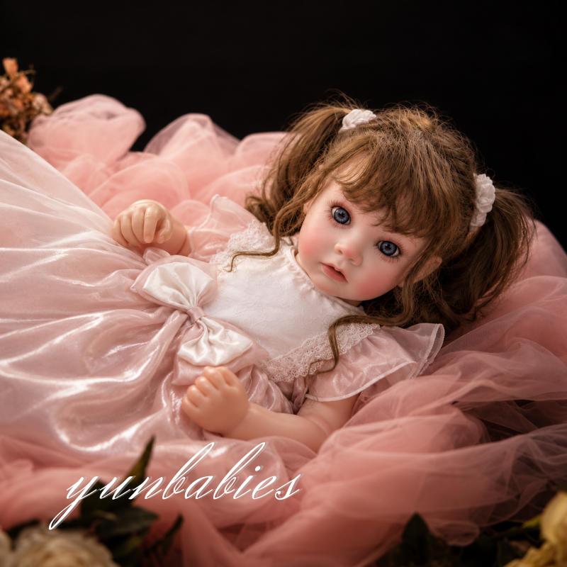 Chloe large soft cloth body reborn baby doll photo
