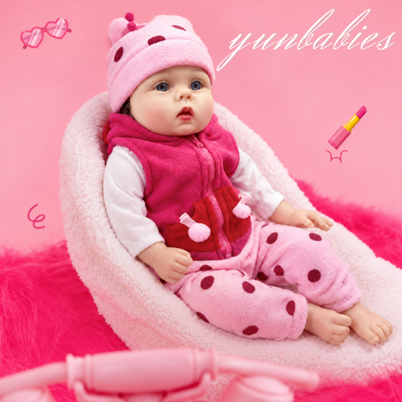 Ella 18-inch or 22-inch vinyl reborn baby doll
