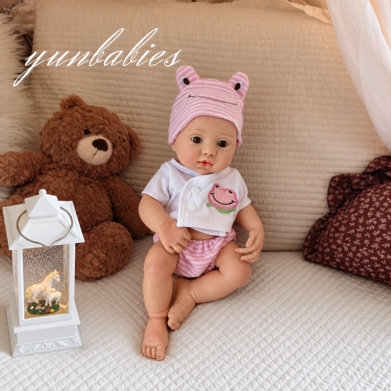 Stella 13-inch realistic full body silicone reborn baby doll photo