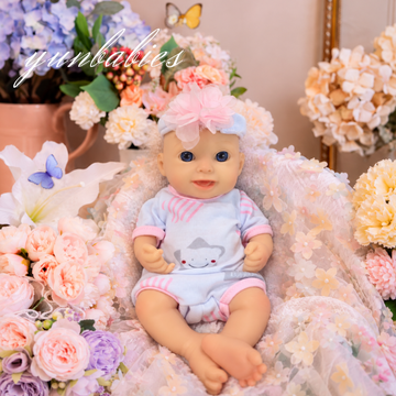 Thea 13-inch full silicone reborn baby doll – sleeping