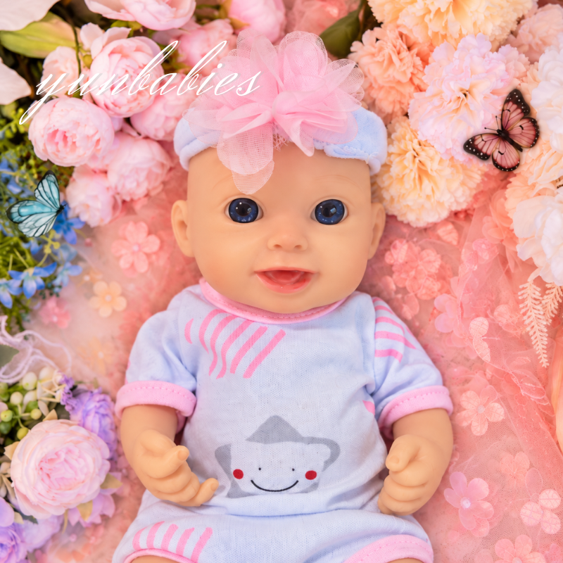 Thea realistic 13-inch sleeping silicone reborn baby doll image