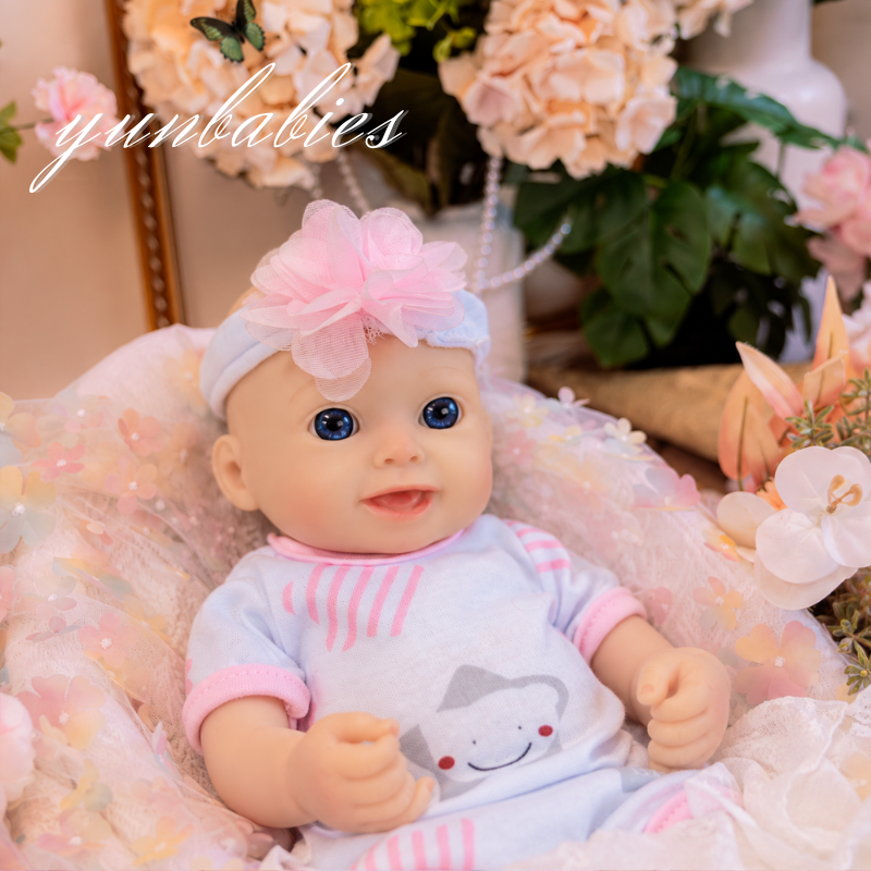 Thea 13-inch sleeping full silicone reborn baby doll photo