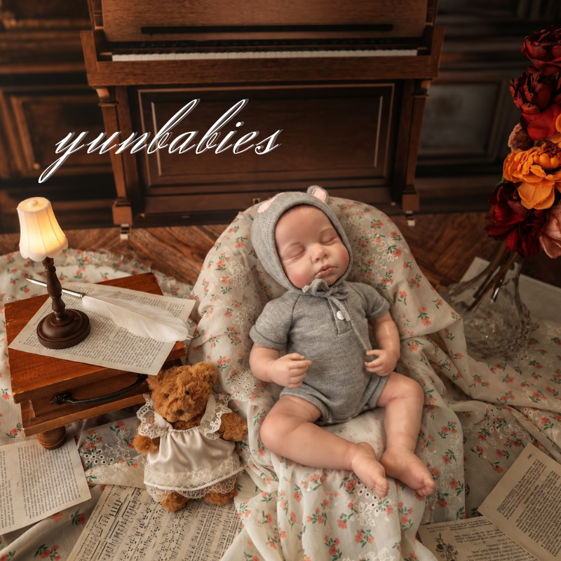 Lily soft cloth body reborn baby doll product photo