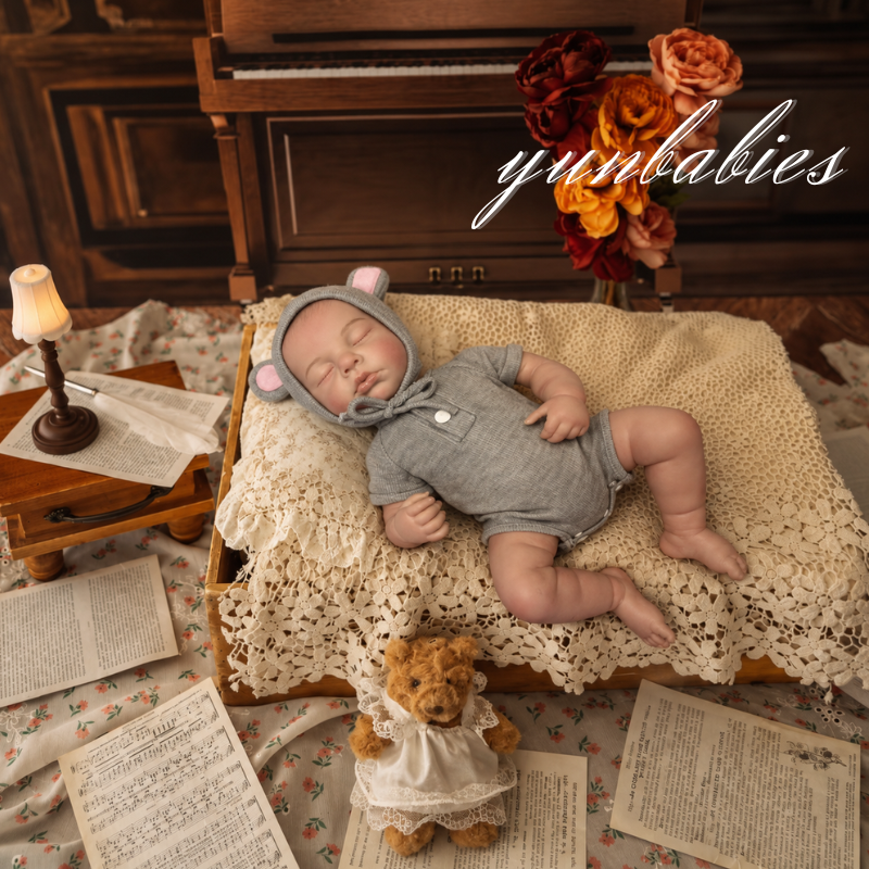Lily 18-inch cloth body reborn baby doll image