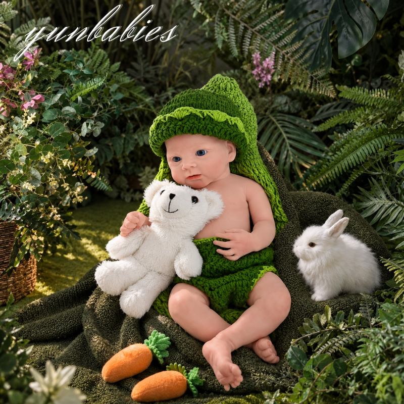 Emma 18-inch sleeping full silicone reborn baby doll product photo