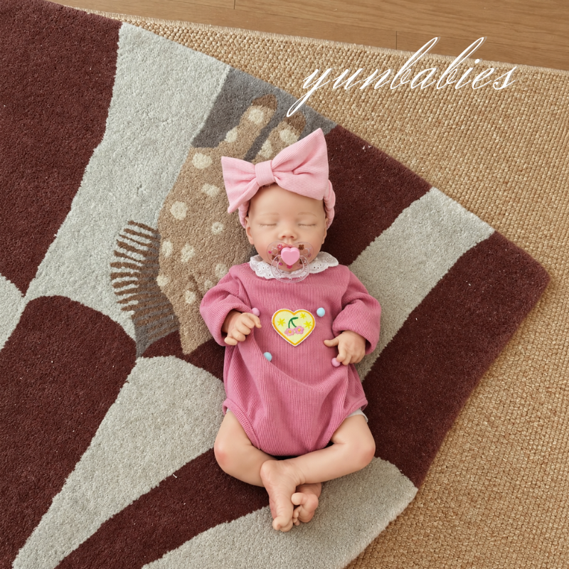 Elowen 18-inch full silicone reborn baby doll – sleeping