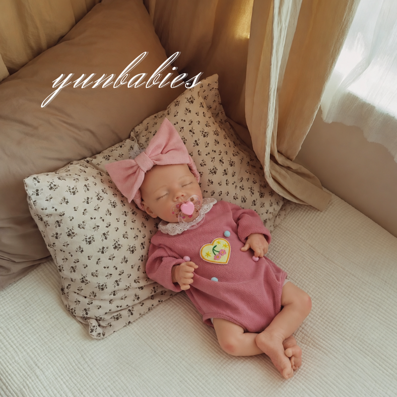 Elowen 18-inch full silicone reborn baby doll – sleeping
