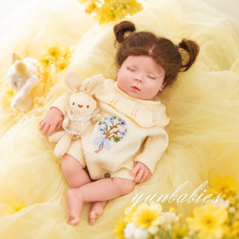 Puff 18-inch full silicone sleeping reborn doll product image