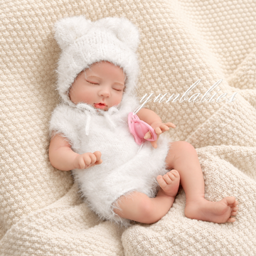 Cherry 13-inch full silicone reborn baby doll – drinking and wetting