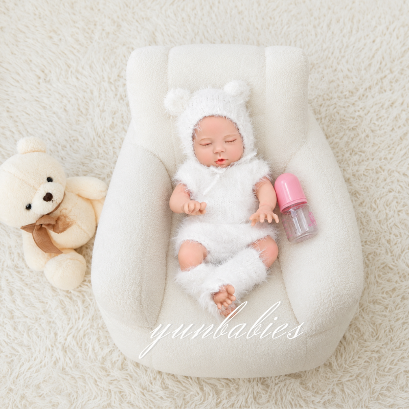 Cherry realistic 13-inch platinum silicone reborn doll image