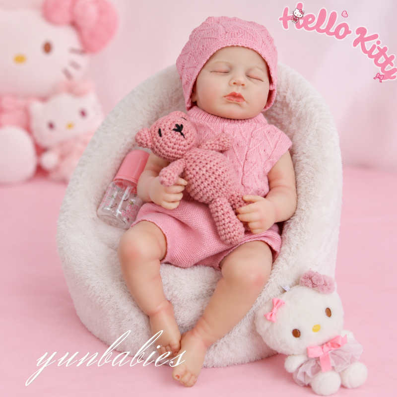 Lili 18-inch full silicone reborn baby doll – drinking and wetting