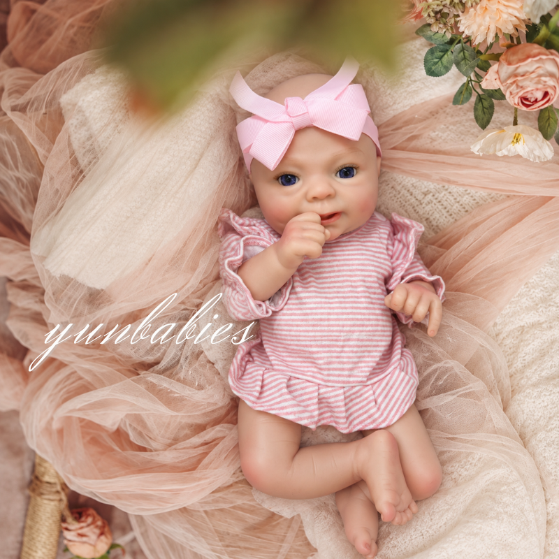 Qin 16-inch full silicone reborn baby doll – sleeping