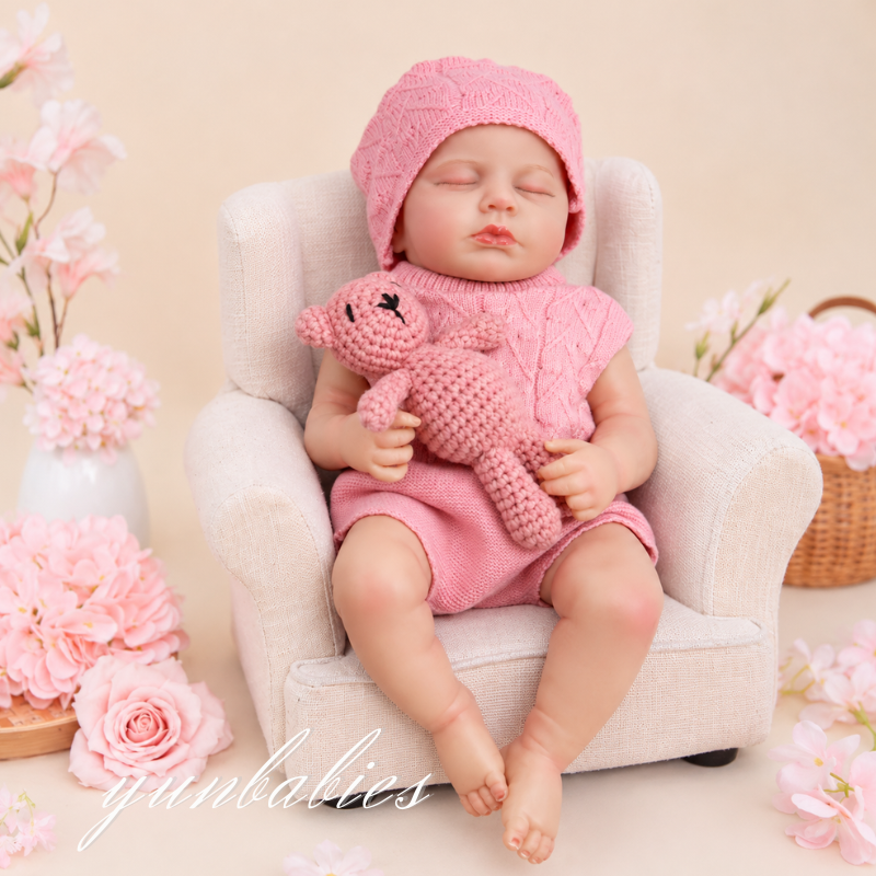Lili drinking and wetting silicone reborn baby doll image