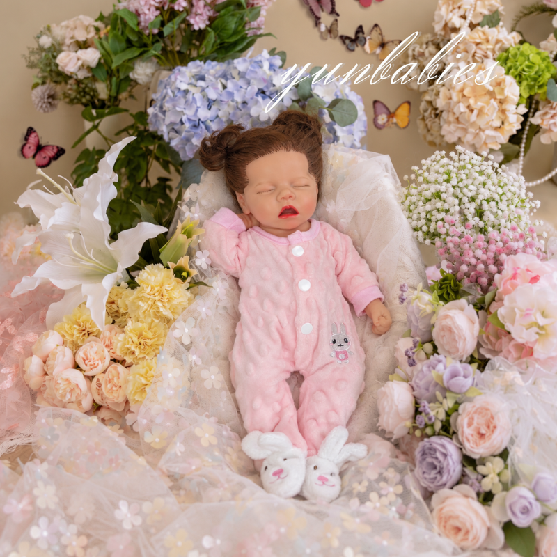 Noi realistic sleeping full silicone reborn baby doll photo