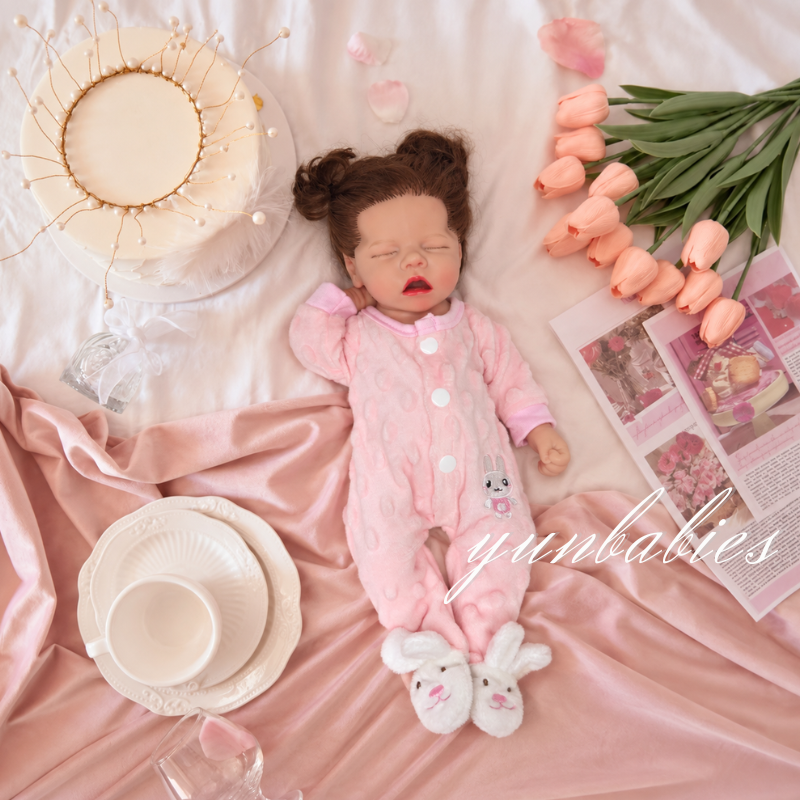 Noi 16-inch full silicone reborn baby doll – sleeping
