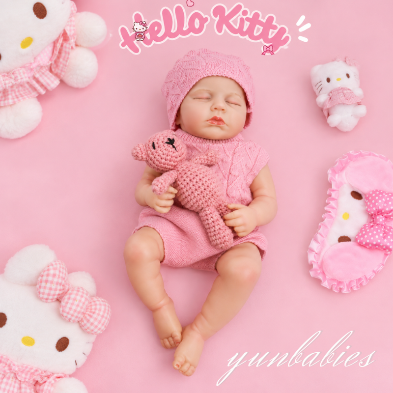 Lili 18-inch realistic full body silicone reborn doll photo