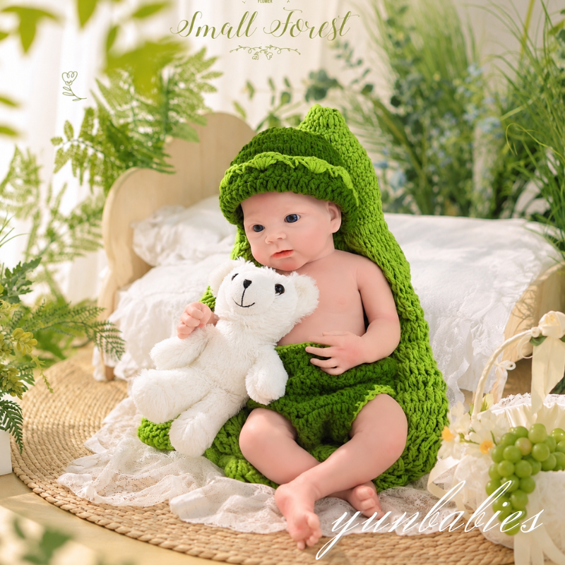 Emma realistic 18-inch full silicone reborn baby doll photo