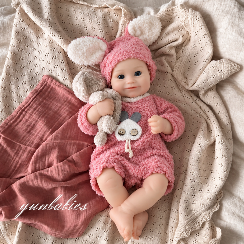 Lin 16-inch full silicone reborn baby doll – sleeping
