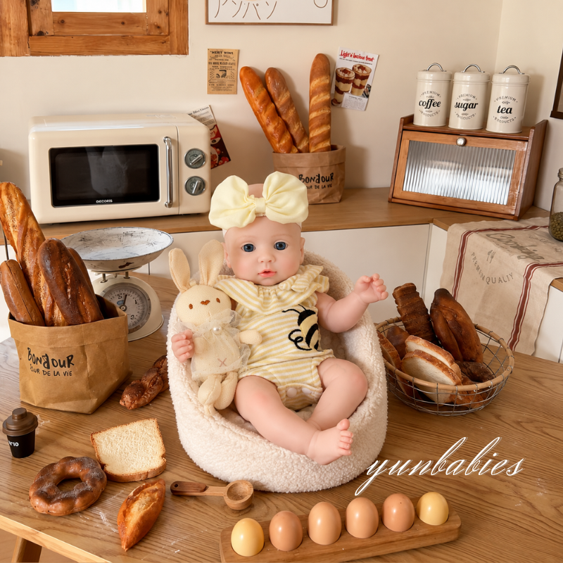 Bella 13-inch platinum silicone reborn doll product photo