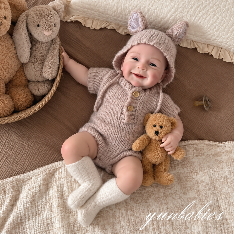 Nora 18-inch realistic silicone reborn baby doll photo