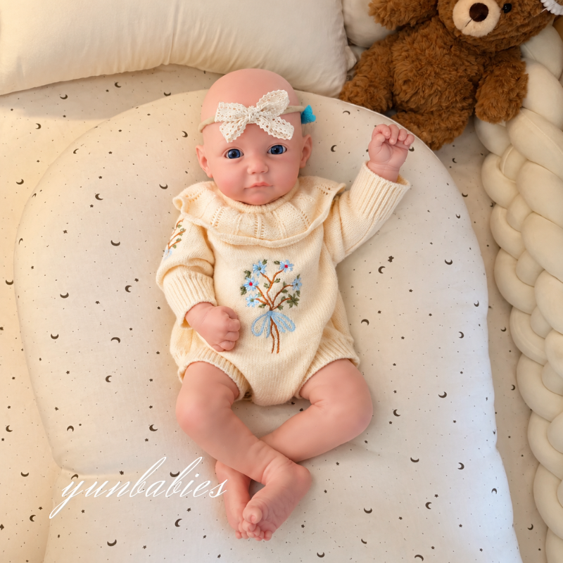 Liora 18-inch platinum silicone reborn doll image