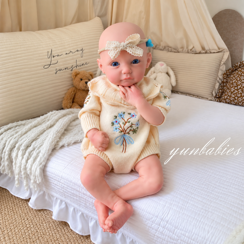 Liora sleeping full body silicone reborn baby doll photo
