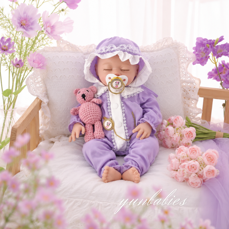 Ella realistic sleeping silicone reborn baby doll product image