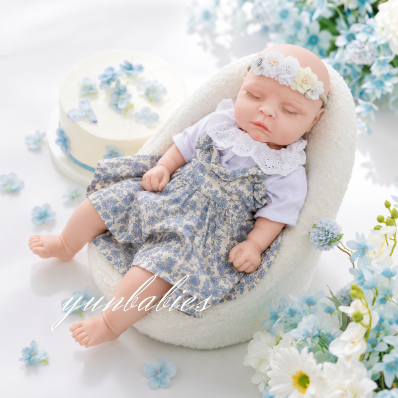 Poppy 18-inch realistic silicone reborn baby doll image