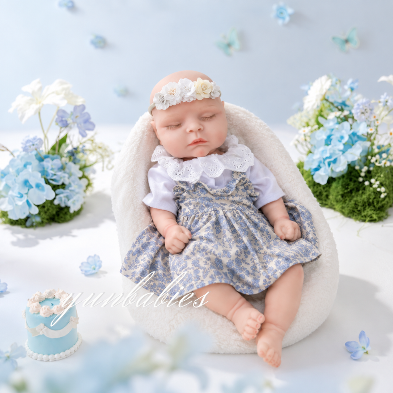 Poppy realistic 18-inch silicone reborn baby doll image
