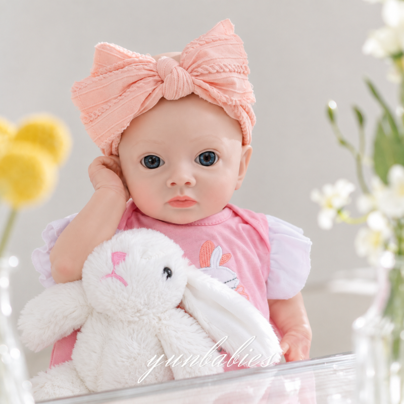 Grace 18-inch sleeping silicone reborn baby doll photo